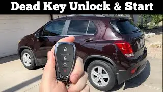 How to Unlock & Start 2017 - 2020 Chevy Trax With A Dead Broken Remote Key Fob Battery Chevrolet