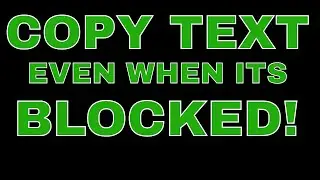 How To Copy And Paste When A Website Is Blocking You (Or View Page Source)