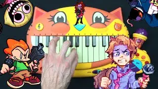 FRIDAY NIGHT FUNKIN SONGS ON A CAT PIANO