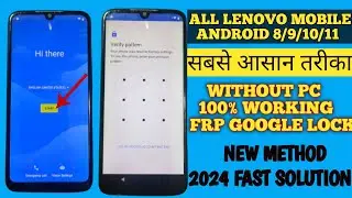 All Lenovo Frp Google Lock🔒 Android 8/9/10 Bypass 2024 New Method | lenovo a6 note frp bypass