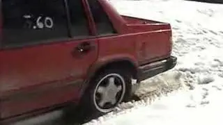 Volvo 744 Turbo burnout