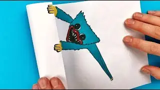 HUGGY WUGGY ARTS & PAPER CRAFTS for FANS. I Draw a Character Huggy Wuggy from Poppy Playtime DIY