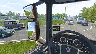 Realistic Driving of a Scania S580 Truck | Scania POV | Delivering Mail Across