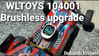 WLTOYS 104001 Brushless conversion (3650 5900kv / 29T .6 Pinion / 60amp ESC) and speed run
