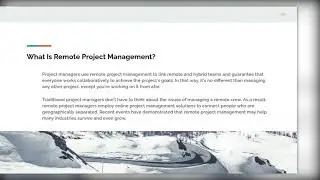 The Intro To Remote Project Mangement