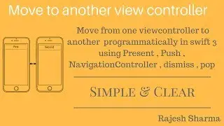 move from one viewcontroller to another in swift 3