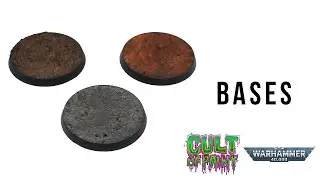 How we create the bases for our Warhammer 40k 9th Edition Indomitus videos using pigments & acrylics
