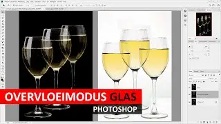 Photoshop CC | Overvloeimodus wijnglas (Dutch)