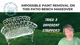 Patio bench MAKEOVER using strippers!