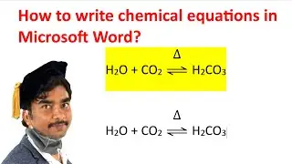 Writing Chemical Equation Word 365