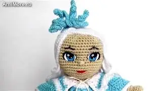 Кукла Снежинка амигуруми