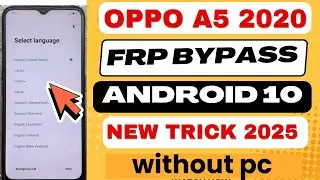 Oppo A5 2020 FRP Bypass Android 10 OPPO Cph1931 Google Account remove without pc