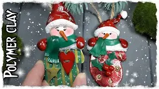 Polymer Clay Christmas Tree Ornaments | DIY Christmas Tree Ornaments