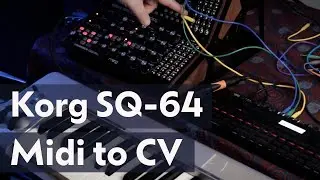 Korg SQ-64 - It can be used as Midi to CV Converter! - Review Follow-up