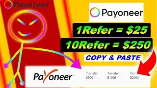 Free Payoneer account-income | Best High Dollar Earning Website || on payonner
