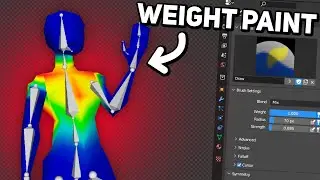 Weight Paint your Character in Blender 3.1!