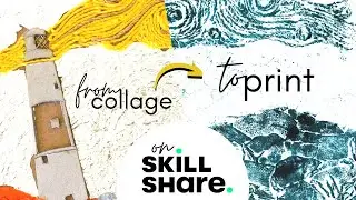 Expansive Landscapes * Class Taster - Introduction * Collagraph Printmaking at Home for Beginners