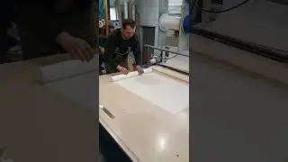Нарезка ткани для рулонных штор / Fabric cutting for roller blinds