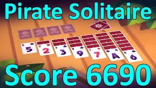 Pirate Solitaire (Gamee) Score 6690