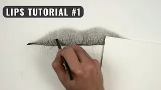 Drawing Hyperrealistic Lips - Real-Time Tutorial