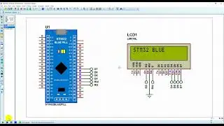 Proteus simulation - STM32 Blue Pill with 1602 LCD