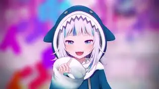 【MMD／4K／60FPS】人生リセットボタンぽちーｗ/Hololive Life reset button Pochi-w『がうる・ぐら/Gawr Gura』