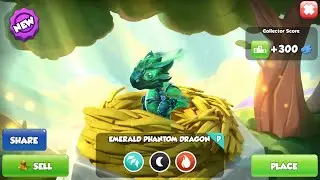 Hatched Emerald Phantom Dragon | Dragon Mania Legends