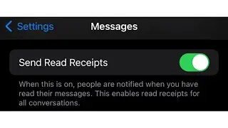 How To Send Read Receipts On iPhone 14