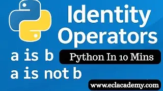Identity Operators – is vs is not in Python | Python In 10 Mins