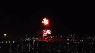 Салют на 9 мая 2021 года в Московском районе Митино.