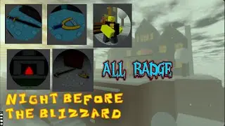 NIGHT BEFORE THE BLIZZARD || ALL HALLOWEEN BADGE