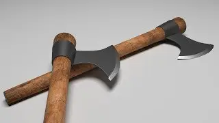 Axe modeling in Autodesk 3ds max part 2