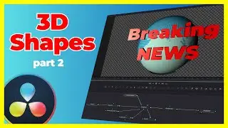 How to do 3D Shapes in Davinci Resolve  Fusion - part 2