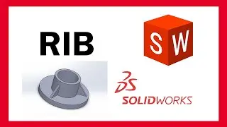 RIB-SOLIDWORKS | HOW TO CREATE RIB IN SOLIDWORKS |