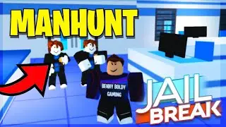 MY WHOLE STREAM TRIES TO ARREST ME! EXTREME MAN HUNT IN ROBLOX JAILBREAK - Benny Boldy Gaming