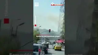 Sarıyer'de otel inşaatında yangın
