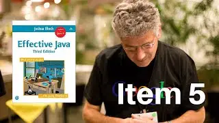 Effective Java Item 5: Prefer Dependency Injection To Hardwiring Resources