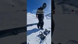 Switching snowboards in Seconds! Step in with CLEW