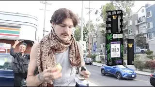 hitting a stiizy outside of a 711... high talks
