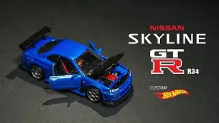Nissan Skyline GTR R34 Hot Wheels Custom