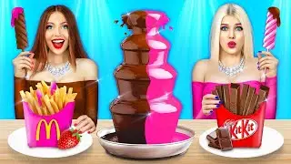 Rich vs. Poor Girl Chocolate Sauce Challenge | Funny Food Fight by RATATA COOL