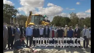 Kadın Kültür Evi Projesi İnşaatı İscehisar’da Kurban Kesimi ile Başladı.
