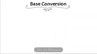 base conversion in number system 