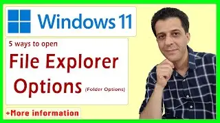 How To Access File Explorer Options (Folder Options) In Windows 11