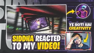Siddha Gaming Reacted To My Video | A Shocking Reaction Must Watch!! | Naruto Montage