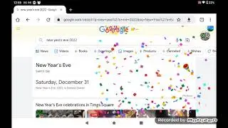 New Year's Eve on Google