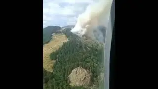 Munții României, mistuiți de FLĂCĂRI din cauza temperaturilor extreme! 80 ha de pădure ard, în Gorj