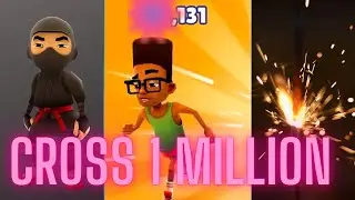 1 Million Cross😍subway surfers | Subway Surfers | Subway Gameplay 2023 #gamingvideo