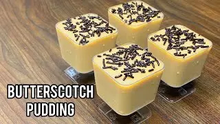 Butterscotch Pudding Recipe in 10 Minutes | Chocolate Pudding Dessert Recipe | Eggless Dessert