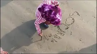 Sand writing